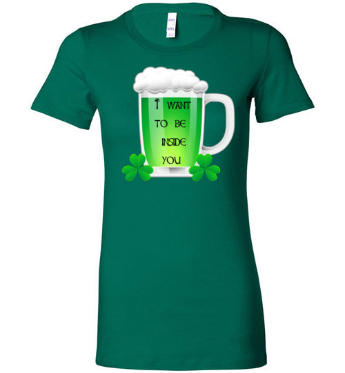 Irish green Beer  - St Patrick's Day T-Shirt ladies