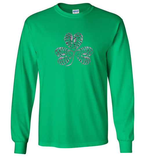 Irish Shamrock ribcage St. Patrick's Day T-shirt Long sleeve